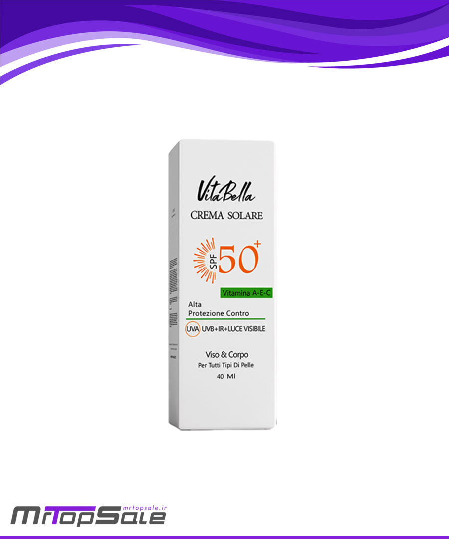 prod24 کرم ضد آفتاب spf50 بی رنگ حجم 40 میل ویتابلا - Image 1
