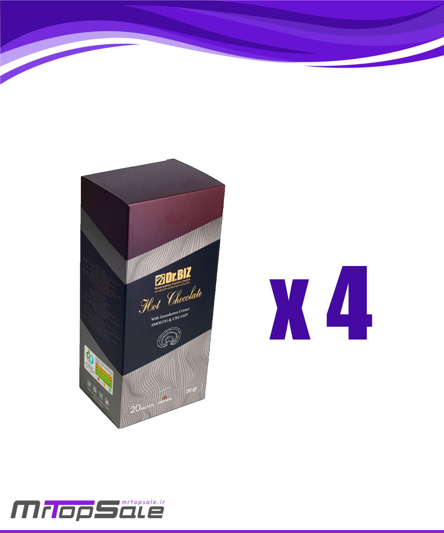 prod87 هات چاکلت گانودرما دکتر بیز پک ۴ عددی - Image 1